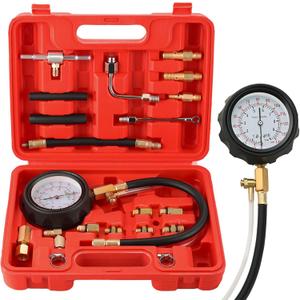 0-140PSI Fuel Pressure Gauge Kit | Fuel Injection Pump Pressure Tester Gauge Kit, TU-114 Oil Pressure Tester Tool for Motorcycles Cars Trucks