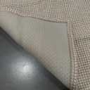 KOZYFLY Boho Runners for Hallways 24x36 inches Washable Kitchen Runner Non Slip Rubber Backed Hallway Rugs Cotton Entryway Runner Rug Floor Carpet for Indoor Hall, Backdoor, Kitchen, Ivory/Khaki