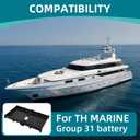 Marine Narrow Battery Tray Compatible with T-H Marine Group 31 29 Series