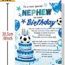 3 x FANCYLUCKY Funny Birthday Card for Nephew Adult, Happy Birthday Card Gifts for Nephews from Aunt Uncle