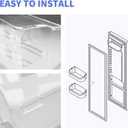 240356402 Refrigerator Door Bin Replacement Part Frigi.daire Side-By-Side Refrigerator Compatible with Frigidaire Refrigerator Door Shelf FFSS2615TS0 LFSS2612TF0 LFSS2612TE0 AP2549958 (2 Pack)