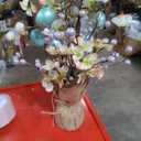 Handmade Artificial Flower Sticks with White Filler for Home Décor