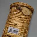 Hiceeden Wicker Hanging Wall Basket, Woven Front Door Flower Basket, Flat Hanging Storage Basket Wall Decor for Home, Garden, Pantry, Farmhouse