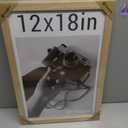 12x18 Poster Frame, Natural Wood, Glass, 2 Pack, Wall Mounting