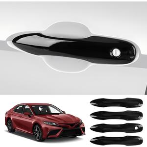 Car Door Handle Cover for Toyota Camry 2018-2026Corolla 2020-2026Corolla Cross 2021-2026Avalon 2019-2022Pruis Hatchback 2016-2019 Hybrid Auto Exterior AccessoriesNo 2 Smart Entry Holes