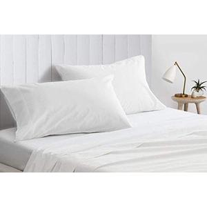 Set of Two Oversized Superhuge Pillow Case - Cover - 100% Egyptian Cotton, 600 Thread Count Sateen, (Size 31 x 40) (31 X 40, White Solid)