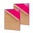 2 Pack 12'' x 16'' Opaque Pink Acrylic Sheet, 3mm Thick Acrylic Plastic Sheets Plexiglass Boards for Laser Cutting and DIY Craft Projects