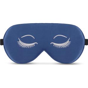 ALASKA BEAR Mulberry Silk Sleep Mask Luxury Cool and Lustrous Eye Cover for Sleeping, Embroidery Gift Ready Packaging, Limited (Original Version Flat)