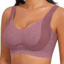 Womens Seamless Wireless Supportive Bras Push Up Comfort Soft No Underwire Full Coverage T-Shirt Bra Plus Size XXL