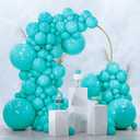 PartyWoo Teal Balloons 120pcs Different Sizes Pack of 18 12 10 5 Inch Turquoise Dark Teal Balloon Arch Kit for Baby Shower Gender Reveal Graduation Mermaid Birthday Pool Party Decorations Blue-Y69