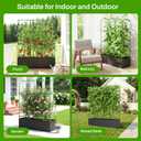Cucumber Trellis with Grow Bag,63.8"×49.6"×16.5" Trellis for Climbing Plants Outdoor,U-Shape Reusable Metal Garden Arch Trellis with Net, for Fruit Flower Support for Pea, Grape Vine Type Plants
