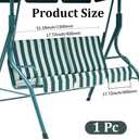 GORGECRAFT Garden Seat Cover for Rocking Chair 51"x18"x3" Patio Porch Swing Seat Cover Replacement 600D Thickened Oxford Swings Chair Bench Waterproof Porch Swings Cushion for Outdoor Yard