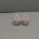 Small Glass Baby Bottle for Newborn Breastfeeding Babies, Preemie & Extra Slow Flow Nipples (SS), Anti-Colic, Breast-Like, 0 Months+, 3 oz, 2 Pack - Pink