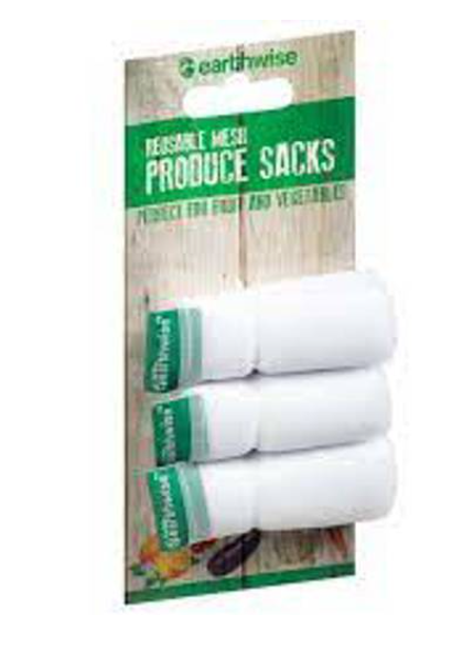 Bewise Earthwise Reusable Mesh Produce Sacks, 3 Count