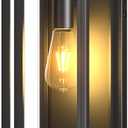 20in Extra Large Outdoor Wall Sconce Black Modern Exterior Lighting Fixture