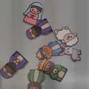 AceOrbit 15 Pcs Wooden Nativity Set for Kids Christmas Nativity Set Figures Small Religious Tabletop Decoration for Xmas Party Indoor Sunday School Pretend Home Decor Gifts