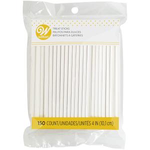 Wilton 4-Inch White Lollipop Sticks, Cake Pop Sticks, 150-Count