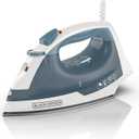 BLACK+DECKER Easy Steam Compact Iron for Clothes, Automatic Shutoff, Nonstick Plate, Light Weight, 1200 Watts