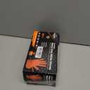 TitanFlex Heavy Duty Orange Industrial Nitrile Gloves with Raised Diamond Texture, Latex Free (6mil/8mil)