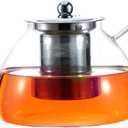 1200 ml/40 oz Glass Teapot with Infuser, Glass Tea Kettle StovetopTea Pot with Infusers for Loose Tea, Tea Maker Gift