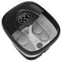 Collapsible Foot Spa with Heat and Remote, Heated Foot Bath Massager with Timer, and 24 Motorized Shiatsu Massage Balls, Foot Soaking Tub Supports Hot/Cold Water Soaking, Black