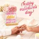 I Love You A Lottie Love Decor Gifts for Couples Boyfriend Girlfriend, Romantic Acrylic Desk Sign for Home Bedroom Anniversary Engagement Wedding Birthday Gifts for Him Her