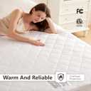 Wapaneus Heated Mattress Pad Queen Size 10 Heat Settings & Dual Control with 1-12 Hours Timer Auto Off, Deep Pocket Fits up to 18",Microfiber Bed Warmer, ETL Listed Machine Washable, 60"x80" White