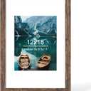 Hongkee 12x18 Picture Frame, Rustic Brown Wood Style, Wall Mounting
