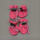 Dog Shoes Dog Boots & Paw Protector, Anti-Slip Sole Winter Dog Booties with Reflective Straps Dog for Small Medium Dogs 4PCS (A-Pink, Size 3: 1.37"(Width))