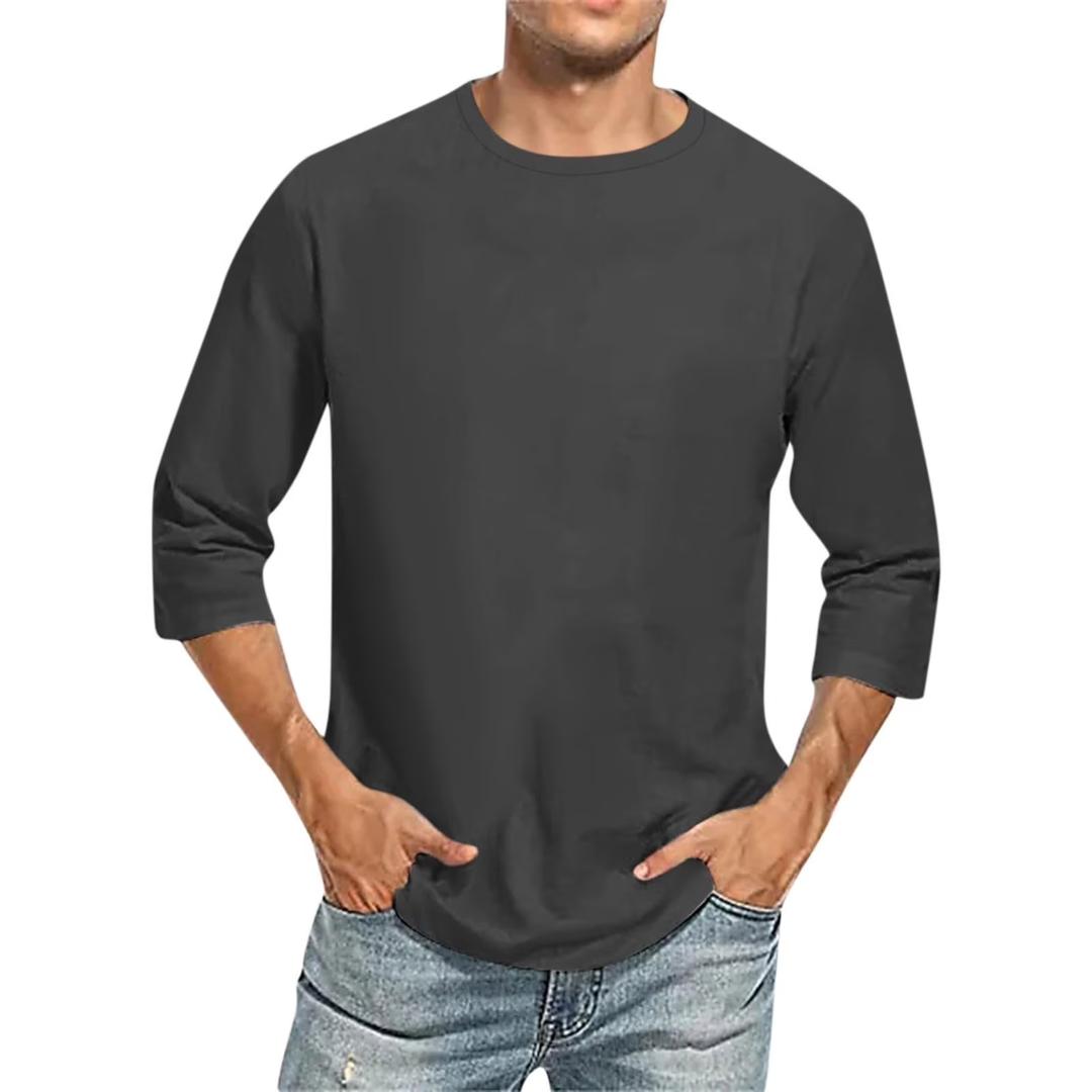 Mens Dri-Power Cotton Blend Long Sleeve Tees, Moisture Wicking, Odor Protection, UPF 30+, Sizes XL