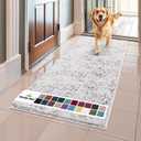 Muddy Mat Shown on TV  Super Absorbent Microfiber Dog Door Mat for Muddy Paws, Non-Slip Washable Pet Rug, Quick Dry Chenille Entryway Carpet, Machine Washable Indoor Outdoor mat, White 59"x24"