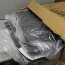 LASFIT Floor Mats for Ford F250 F350 F450 2017-2026 Crew Cab Front Bench Seat | Rear W/Fold-Flat Storage Carpet Floor Super Duty All Weather Protector TPE Car Floor Liner, 1st & 2nd Row, 2pcs Black