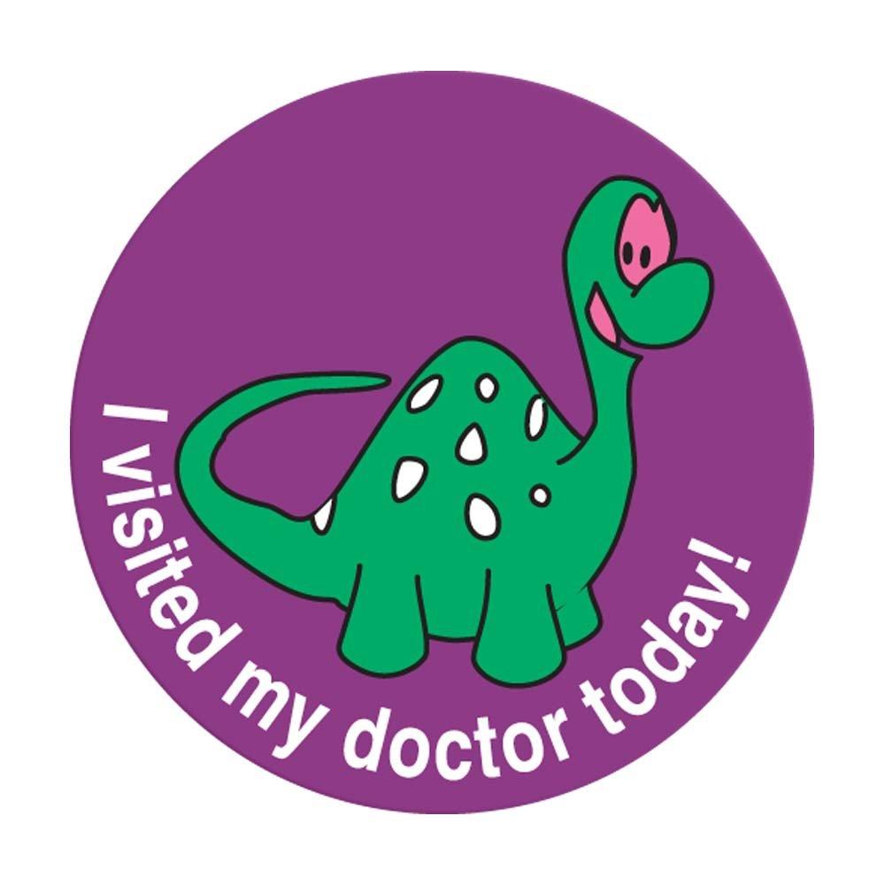 PDC Healthcare 59708866 "I Visited My Doctor" Paper Label, Circle, 2" Diameter, Purple, Pack of 250