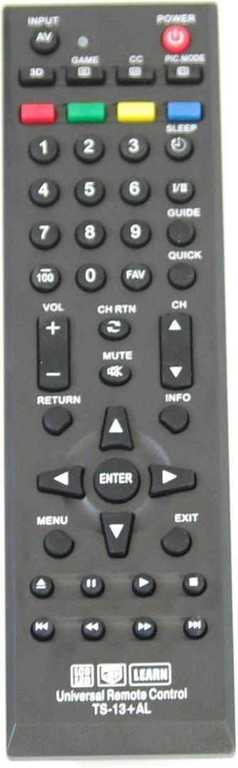 New Toshiba Universal Remote Control for All Toshiba Brand TV, Smart TV (TS-13+AL)