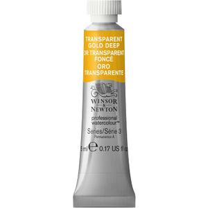 Winsor & Newton Professional Watercolor, 5ml (0.17-oz) Tube, Transparent Gold Deep/ Quinacridone Gold