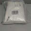 NICETOWN White Linen Sheer Curtains and Drapes 84 inches Long, Rod Pocket & Back Tab semitransparent with Light Through Vertical Window Treatments for Sliding Glass Door & Living Room, 52"W, Set of 2