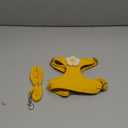 Cute Small Dog Harness with Daisy Embroidery, Breathable Dog Vest Adjustable Pet Puppy Harness Suitable for Walking, Running, Training, Everyday Wear (Yellow) S