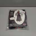 Girls Vampire Costume - Kids Black & Red Gothic Dress with High Collar for Halloween & Dress-Up (S)