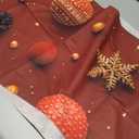 NYZE Christmas Mantel Scarf 70 x 17 Inch Fireplace Mantel Scarf Cover Decoration for Christmas Fireplace Scarf Shelf Top Runner Holiday Winter Home Decor