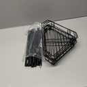 4 Tier Floor Standing Corner Shower Caddy Organizer Shelf with Hooks, Bathroom Shelves Stand Rack, Black
