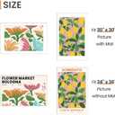 upsimples 24x36 Poster Frame, Display Pictures 20x30 with Mat or 24x36 Without Mat, Wall Hanging Picture Frame, White, 1 Pack
