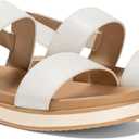 Coutgo Women's Arch Support Adjustable Strap Flat Sandals, Size 8.5
