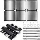 Grill Replacement Parts for Brinkmann 810-2511-S 810-2512-S, Replacement Grill Grates Heat Plate Grill Burner and Ignitor Repair Kit for 810-2511-S 810-2512-S Brinkman Grill Parts