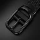 Plus Size 43'' to 75'' Mens Elastic Stretch Belts Big and Tall Belt (Black)