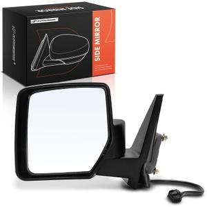 A-Premium Driver Side Power Door Mirror - Compatible with Jeep 2007-2017 Patriot - Non-Heated Manual Folding Black Outside Rear View Mirror