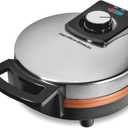 Hamilton Beach Belgian Waffle Maker with PFAS-Free Non-Stick Ceramic-Coated Plates, Browning Control, Indicator Lights, Stainless Steel (26081)