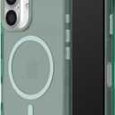 RhinoShield JellyTint Transparent Protective Case Compatible with MagSafe for [iPhone 16 Plus] | Superior Magnetic Force, Exceeds Military Drop Standards, Scratch Resistant, Shockproof - Moody Green (iPhone 16 Plus, Moody Green)