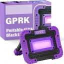 20W LED Black Light,, Battery Operated Black Light for Halloween Party, Glow in The Dark,Body Paint, Fluorescent Poster, Neon Glow Party