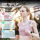 Woneligo Smart Watch for Women,Fitness Watch(Answer/Make Call),Alexa Built-in, [24H Heart Rate Sleep Blood Oxygen Monitor],5ATM Waterproof,100 Sports Modes Step Calorie Watches for iOS&Android Phones