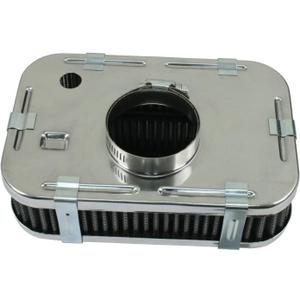 Air Cleaner, Rectangular for Stock VW Carbs, 2-1/16 Inlet, Compatible with Dune Buggy